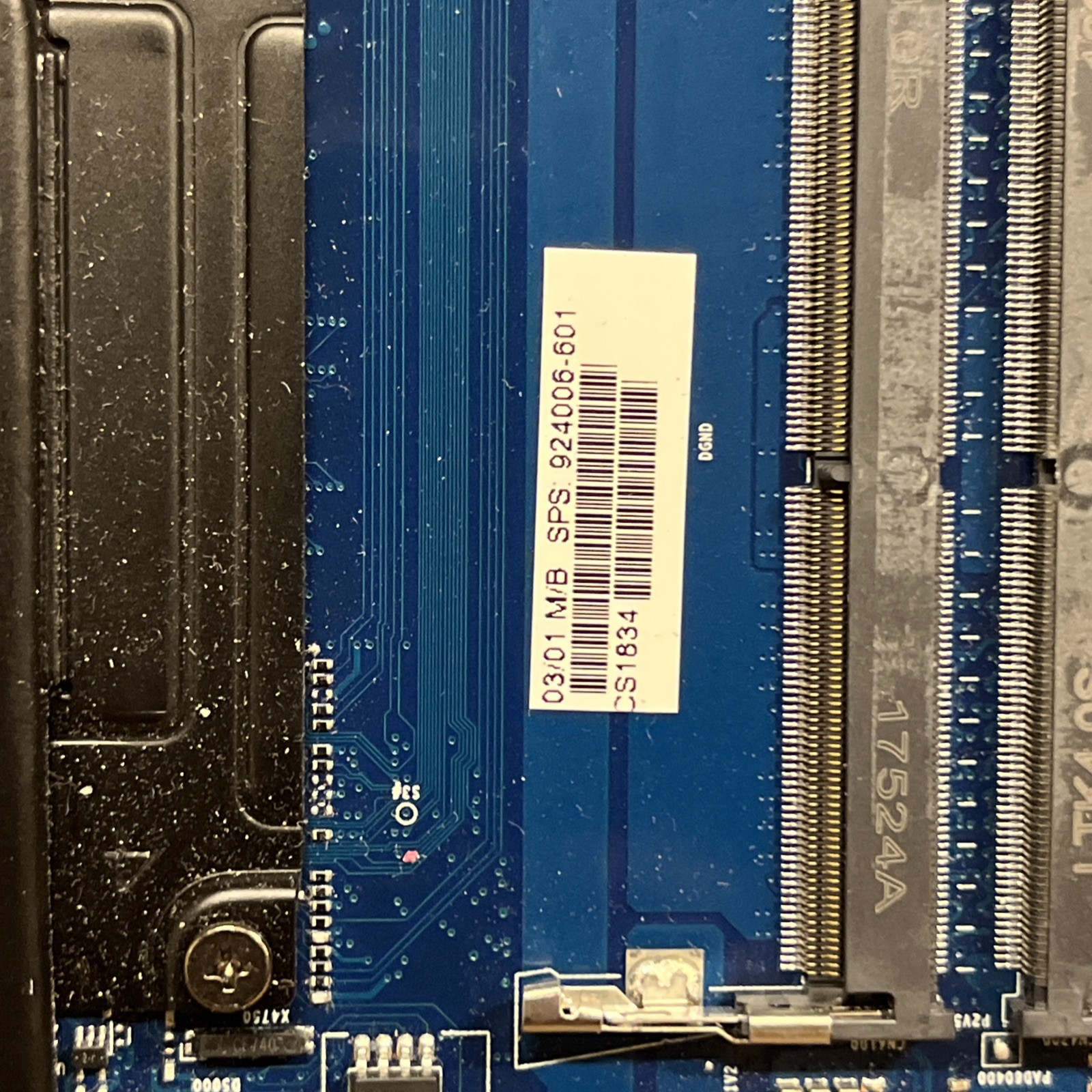 HP Laptop Motherboard 924006-601 | Intel Core i7-8550U 1.80 GHZ