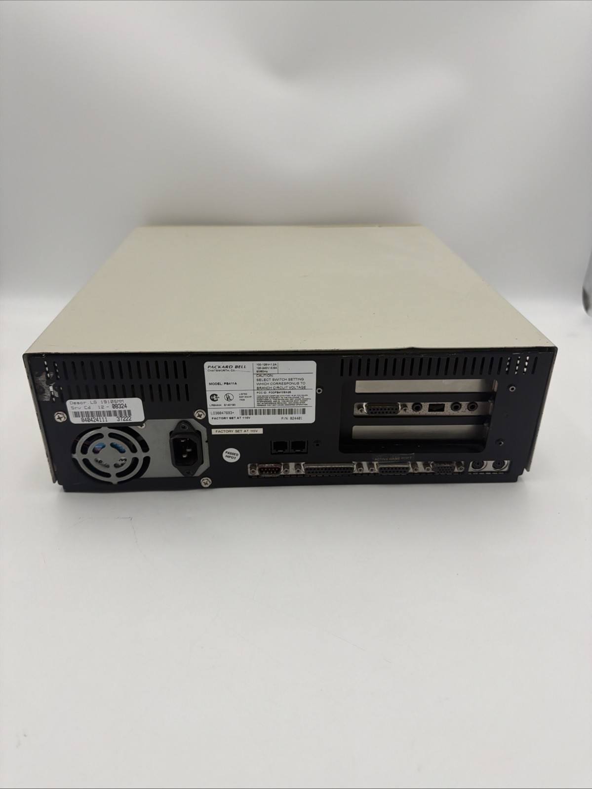 Packard Bell PB411A 486SX Multimedia PC OverDrive Aztech Tested Drives No POST