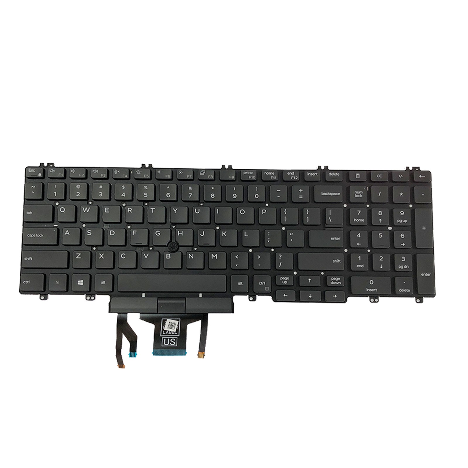 For Dell Latitude 5500 5501 5510 5511 Backlit Keyboard Pointer 0MMH7V MMH7V US