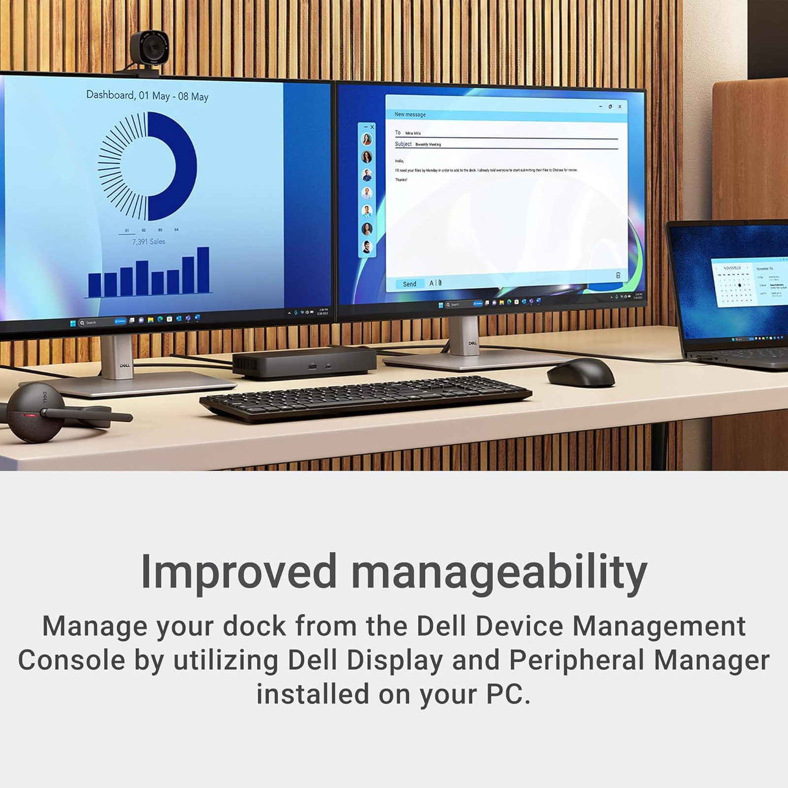 Dell Pro Dock WD25 USB C Docking Station with DisplayPort HDMI USB 3.2 Gen2 100W