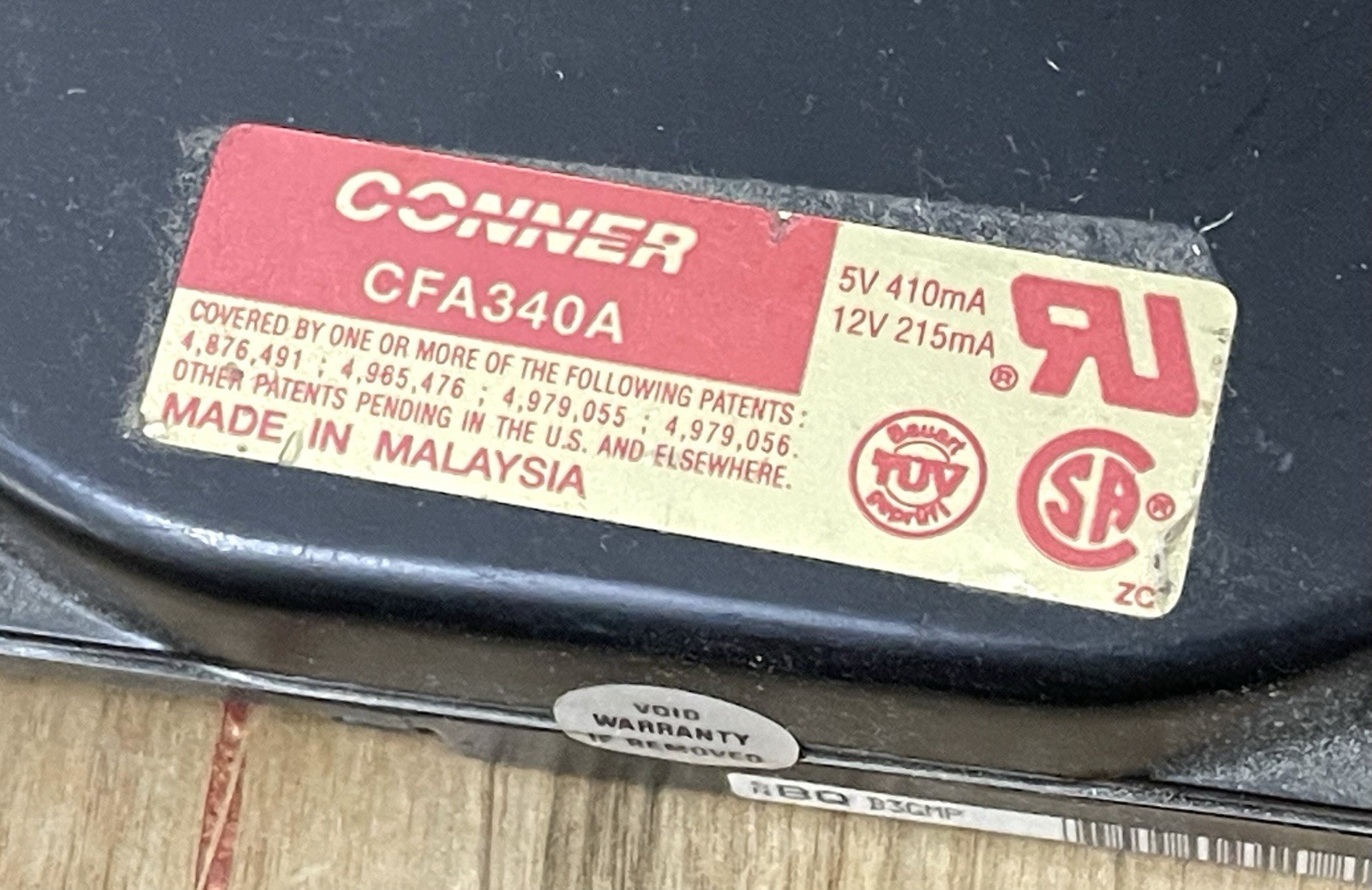 Conner 340Mb PATA HDD CFA340A