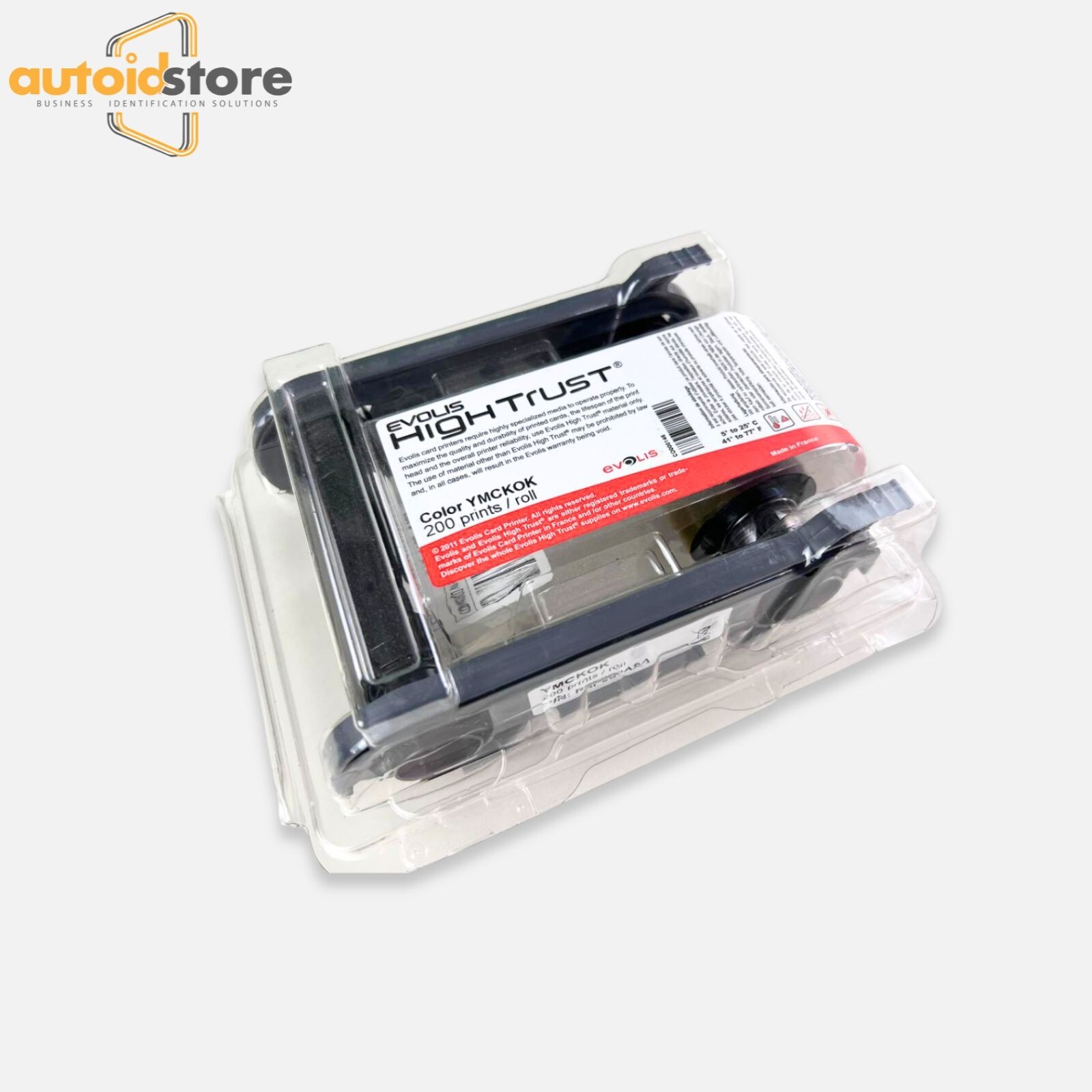 Evolis R6F003AAA Color Ribbon – YMCKOK – 200 prints – Primacy Elypso – New