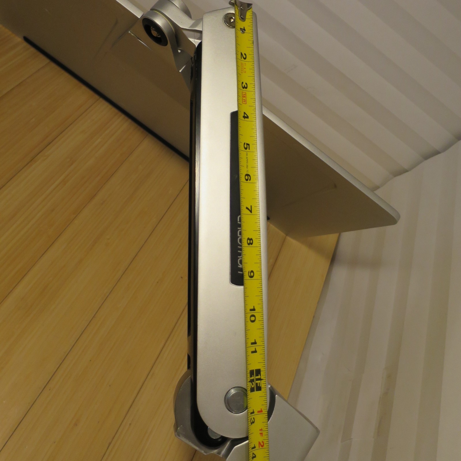 Ergotron Aluminum WorkFit-P Sit-Stand “Platinum” Mountable Arm with Shelf