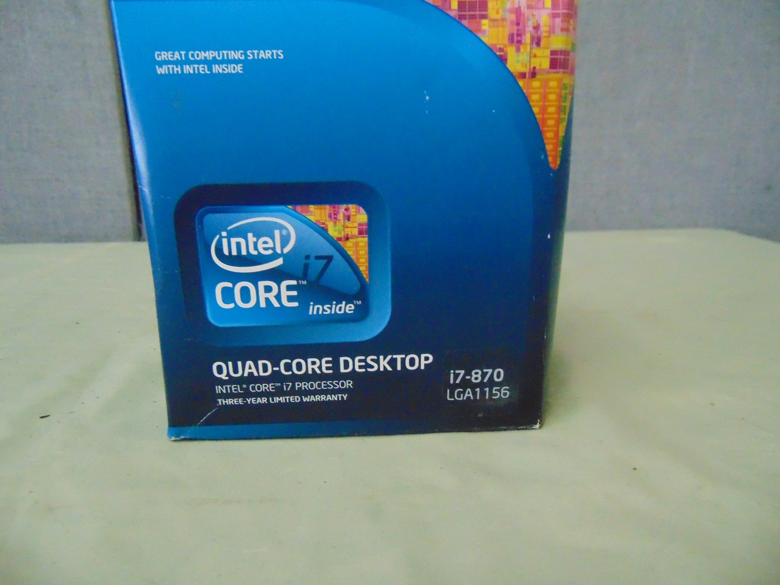 Intel Core i7-870 LGA1156/ New In Sealed Box/Box Damaged