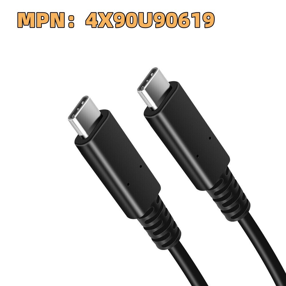 Genuine Lenovo USB-C Cable 1m 4X90U90619 60W for ThinkPad Universal USB-C Dock