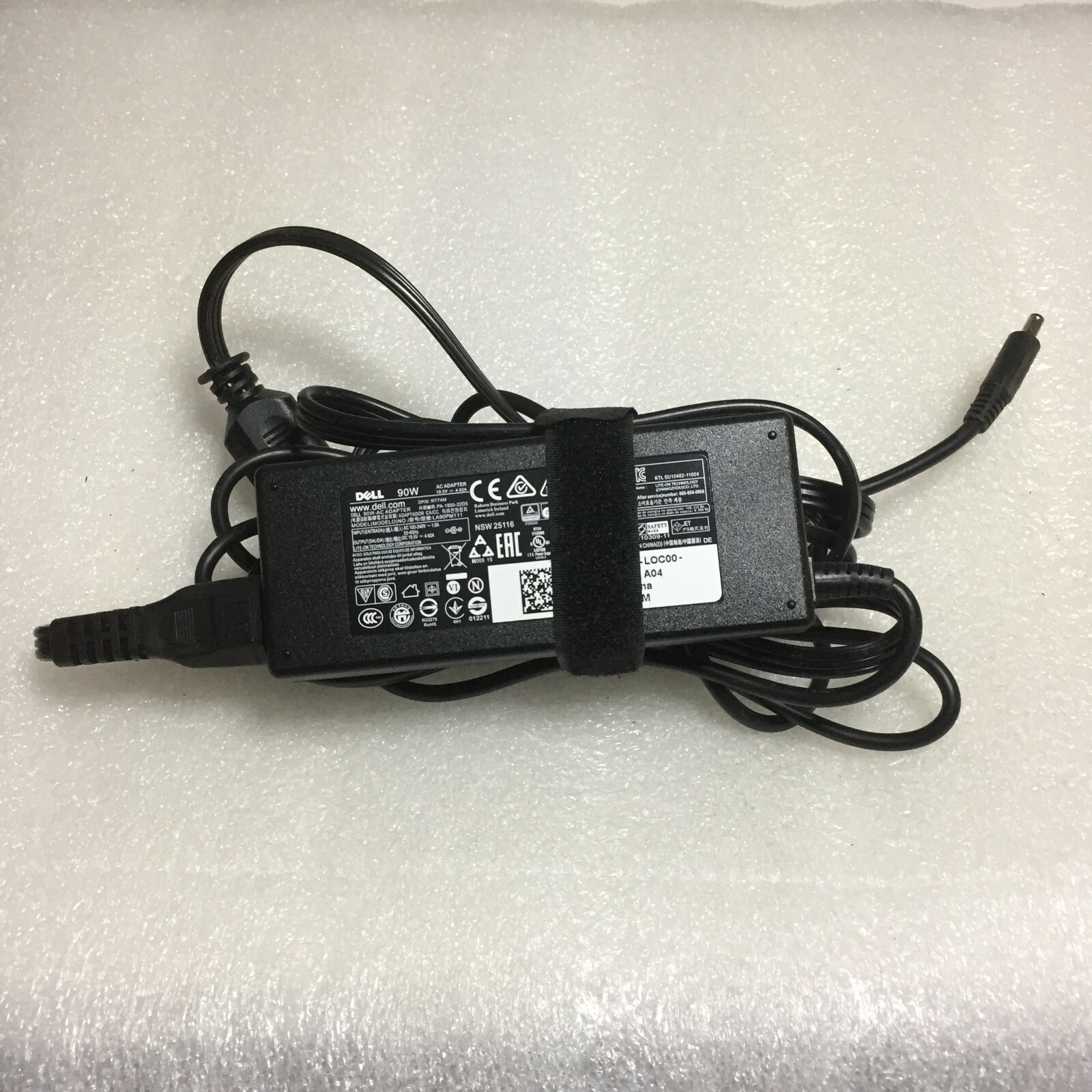 Lot of 5 Genuine Dell 90W AC Adapter 19.5V 4.62A RT74M VRJN1 Laptop Charger