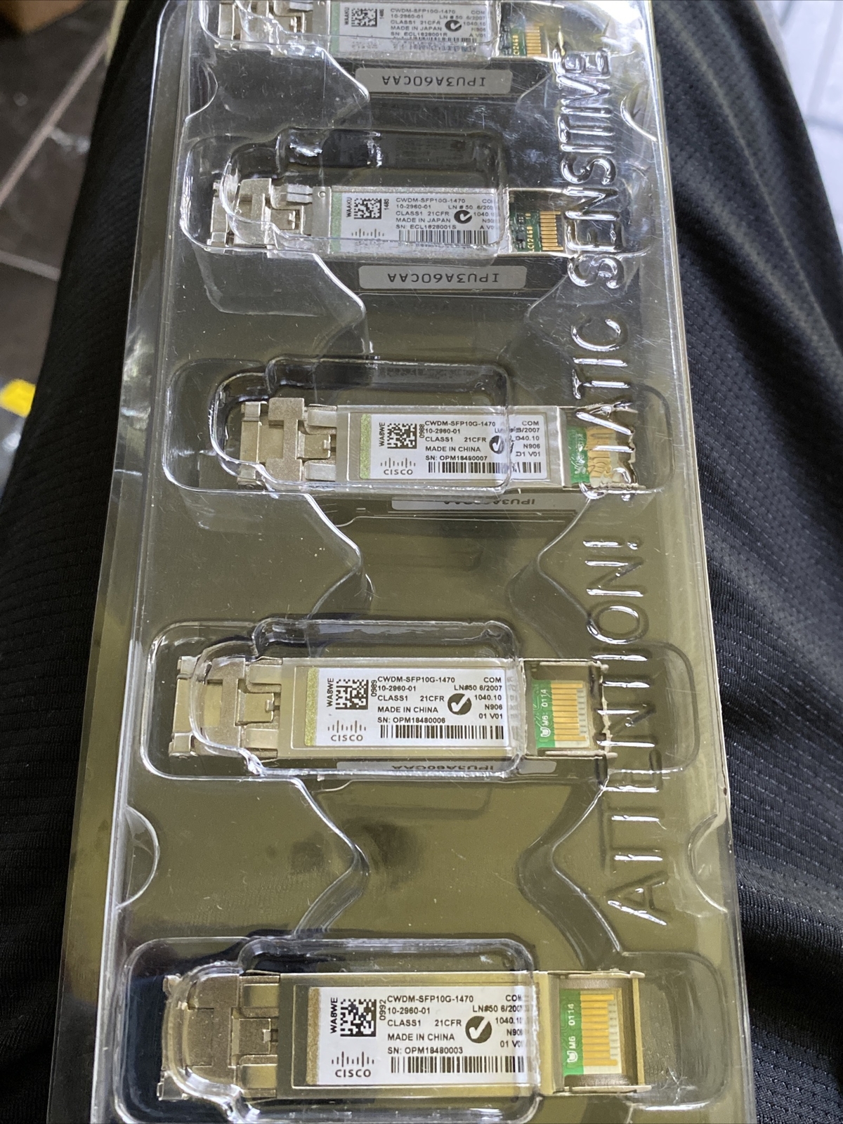 Original Genuine CISCO CWDM-SFP10G-1470 Used. In Stock. Two Years Warranty