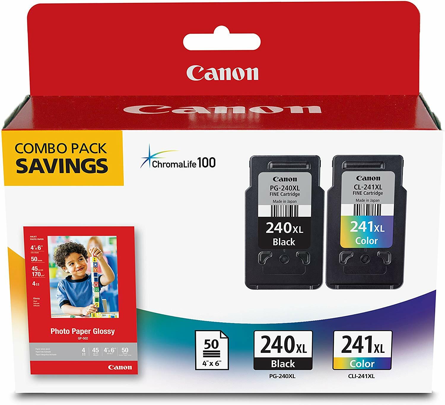 Genuine Canon PG-240 CL-241 / PG-240XL CL-241XL Black / Color Ink Cartridge NEW