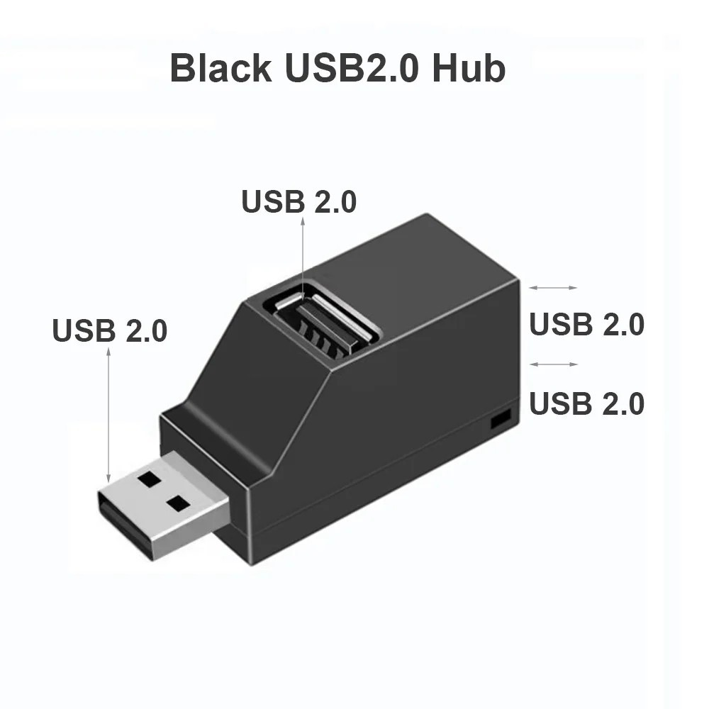 3 Port USB 3.0 Hub Portable High Speed Splitter Box For PC Notebook Laptop lot