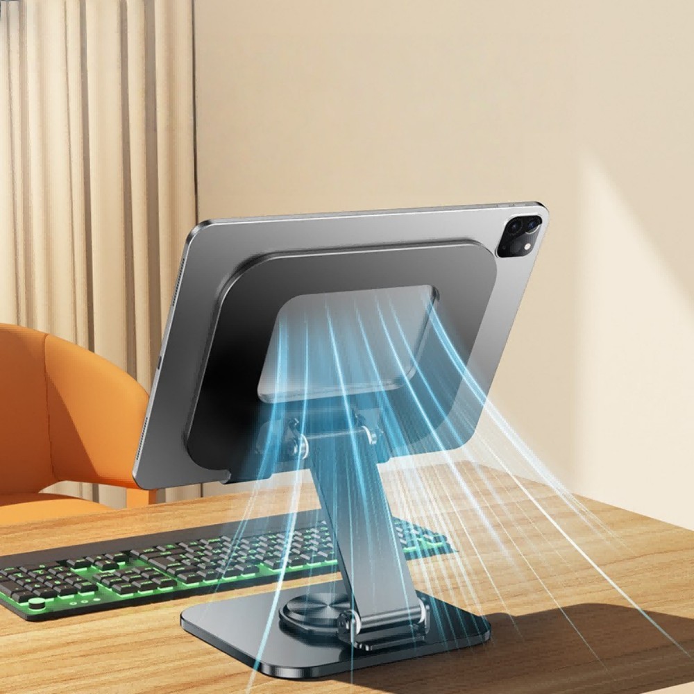 Universal Adjustable Metal Desk Tabletop Phone for iPad Tablet Stand Foldable