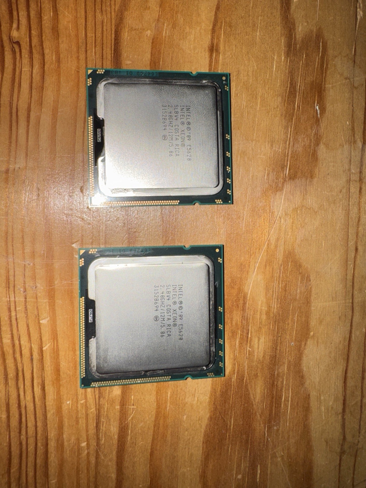 Matched Pair Intel Xeon E5620 2.4GHz Quad-Core Processors Tested Working Great!