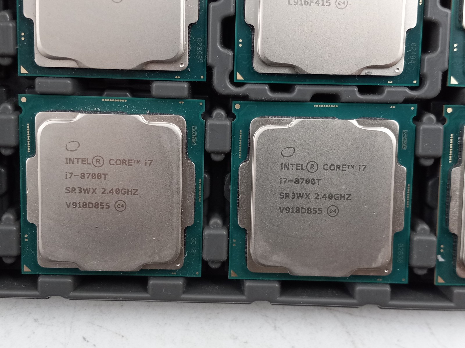 LOT OF 6 INTEL CORE i7-8700T SR3WX PROCESSORS (PR822)