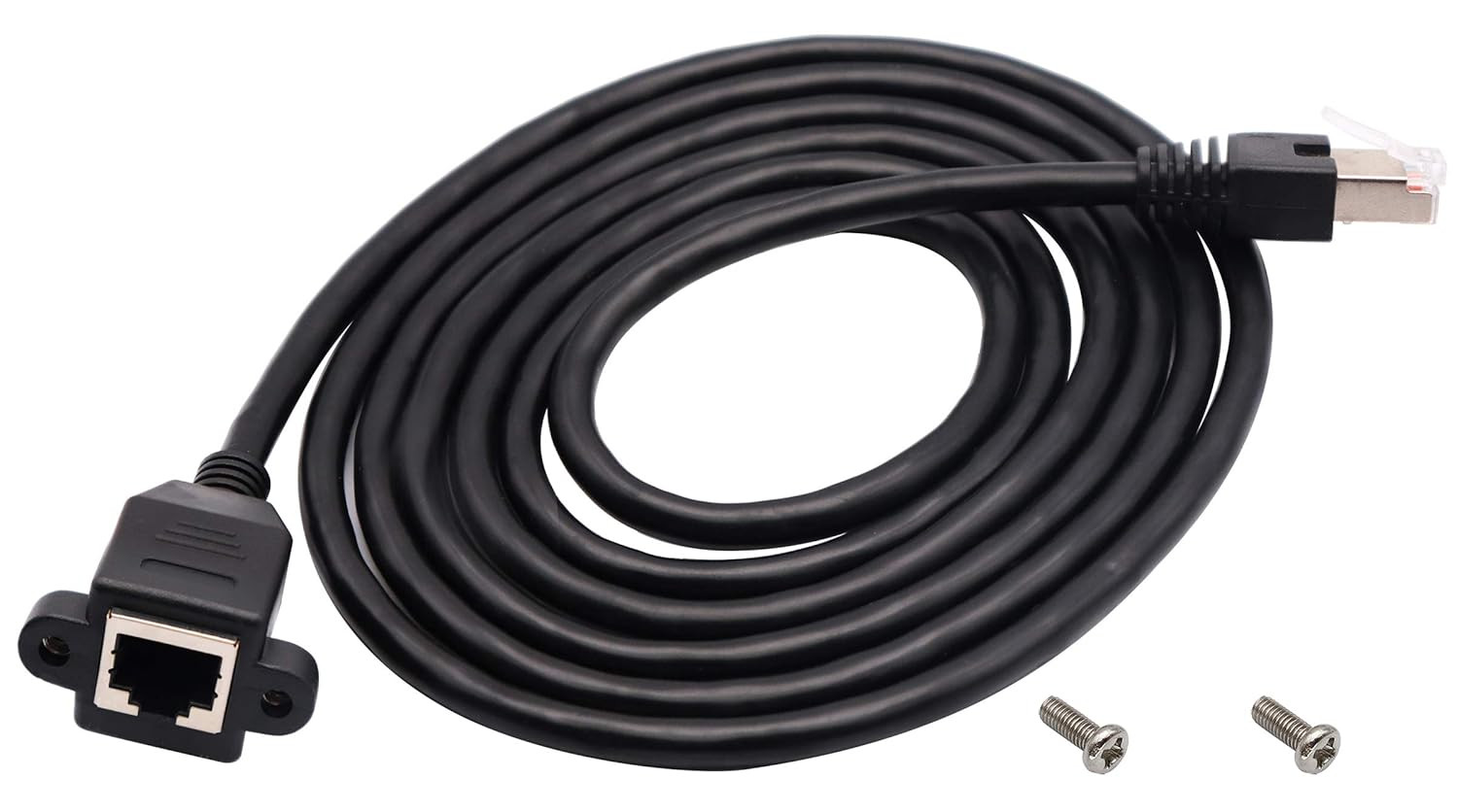 RJ45 Network Ethernet Cable Female to Male Cat 6 Shielded Ethernet Network Conne