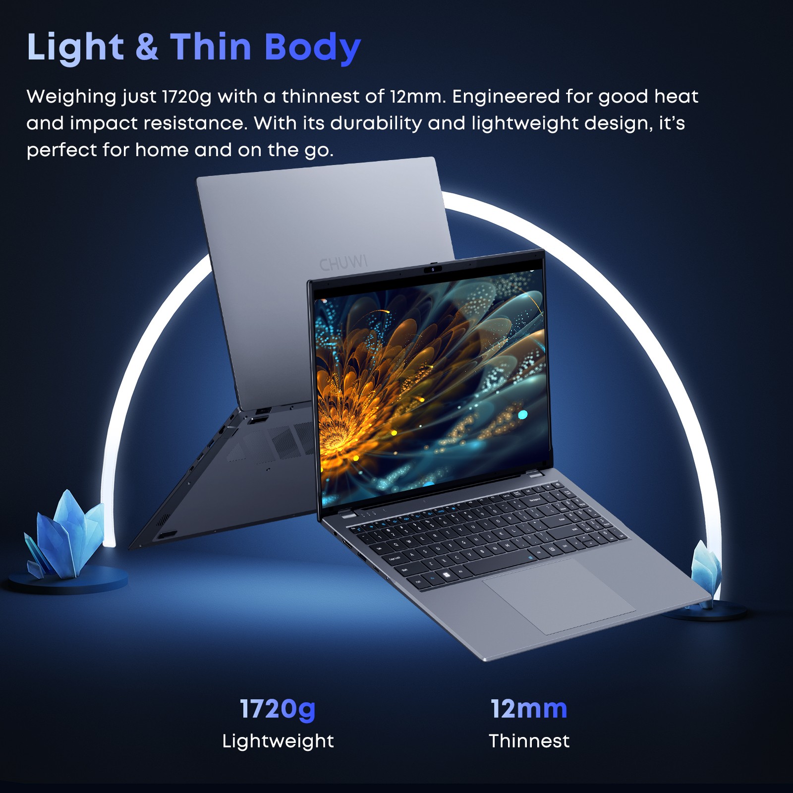 CHUWI GemiBook Plus 15.6in Windows 11 Laptop Intel N100 16GB 512GB SSD 3.4Ghz
