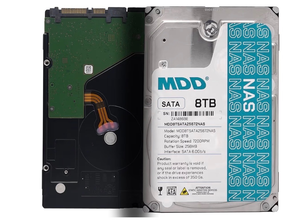 (MDD8TSATA25672NAS) 8TB 7200RPM 256MB Cache SATA 6.0Gb/s 3.5-inch Internal