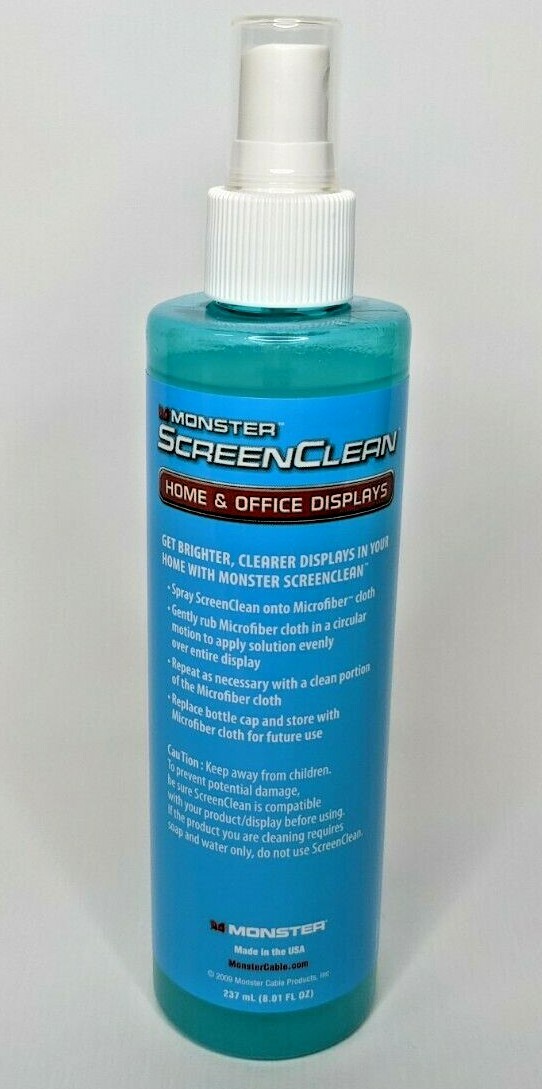 NEW Monster ScreenClean Alcohol Free Liquid Gel Cleaner 237 mL(8.01FL Oz)