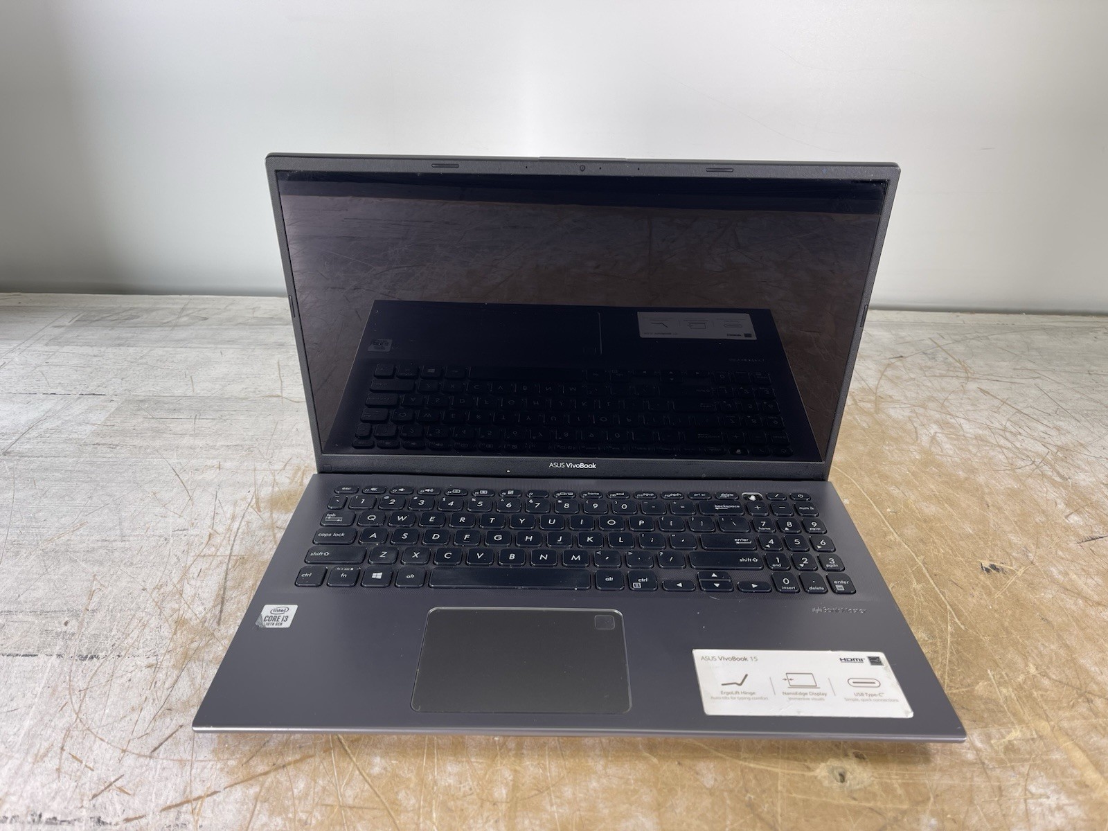 ASUS VIVOBOOK F512J i3-1005G1 @ 1.20 GHz, 12GB RAM, NO HDD/OS