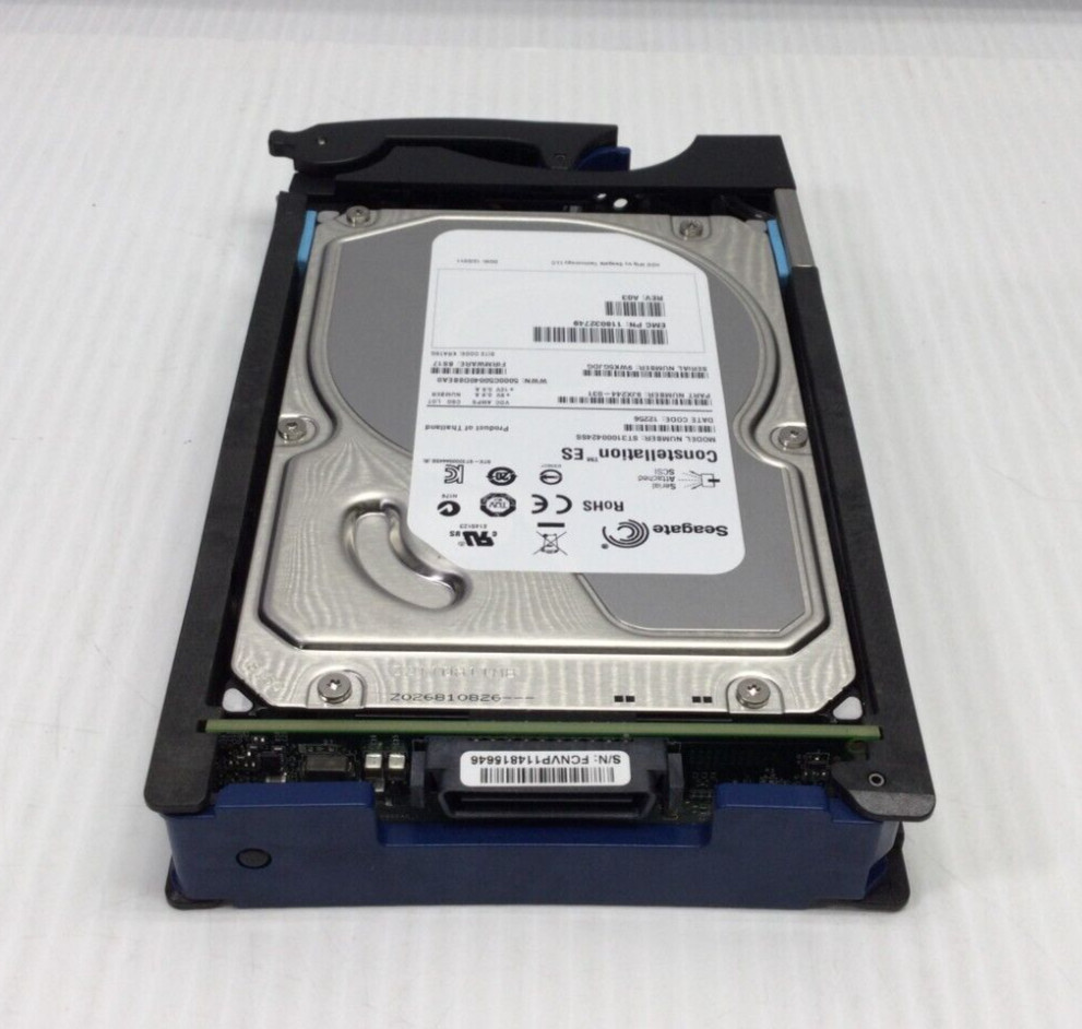 LOT OF 5 1TB EMC 005049407 118032749 9JX244-031 ST31000424SS 3.5″ SAS HARD DRIVE