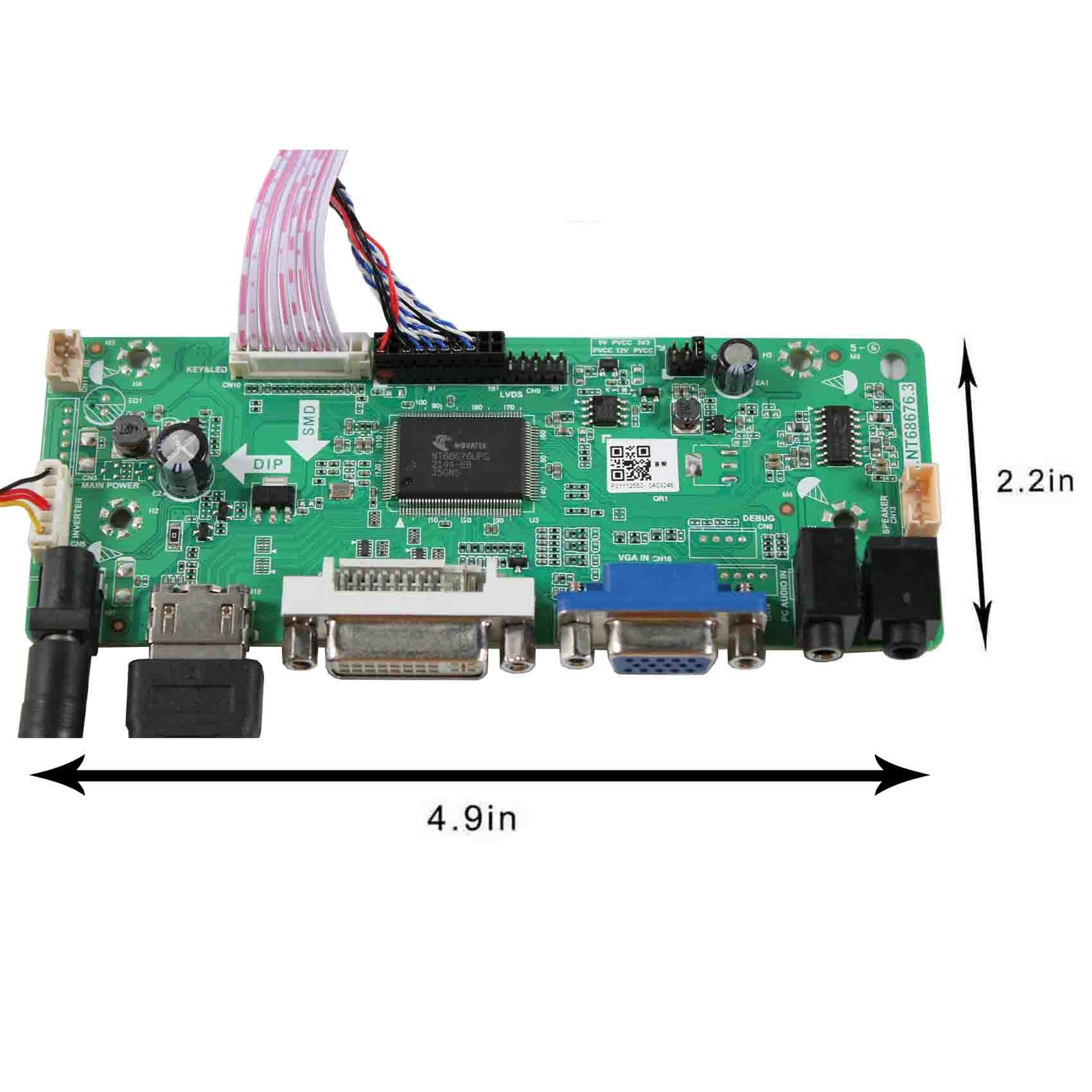 HDMI DVI VGA LCD Controller Board WIth 8.4 in G084SN05 800×600 LCD Screen