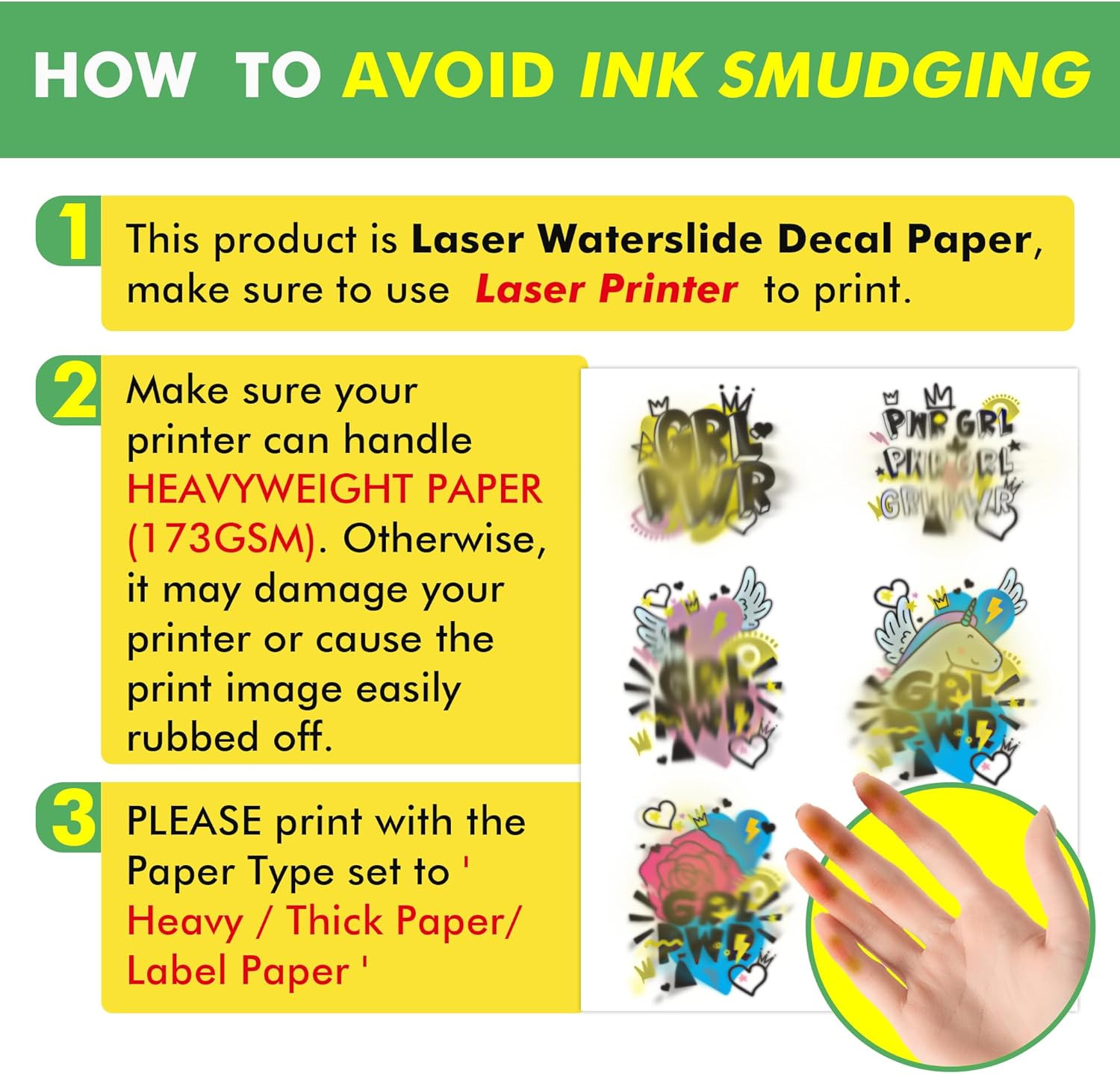 Koala Waterslide Decal Paper for Laser Printer – Clear Transparent – 25 Sheets P