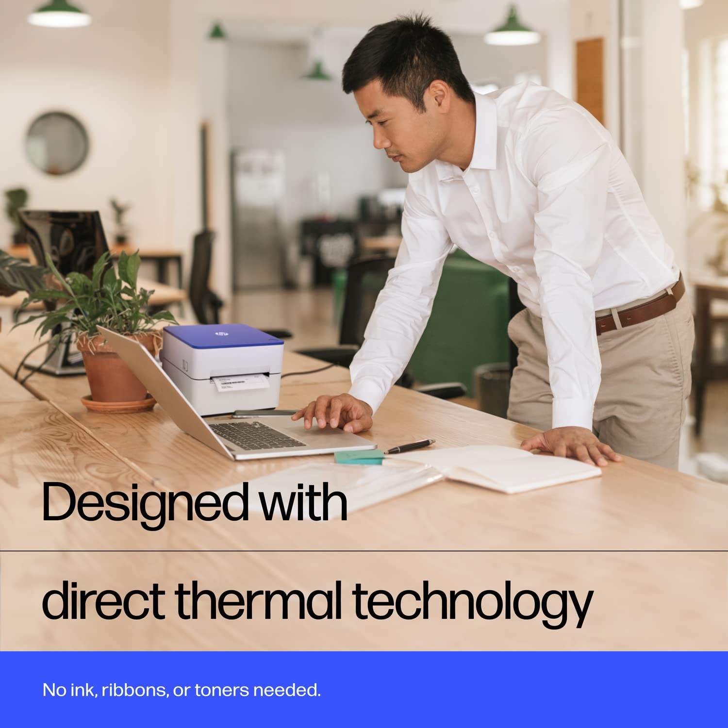 HP Direct Thermal Label Printer KE200 USB, Shipping, Barcode, & More