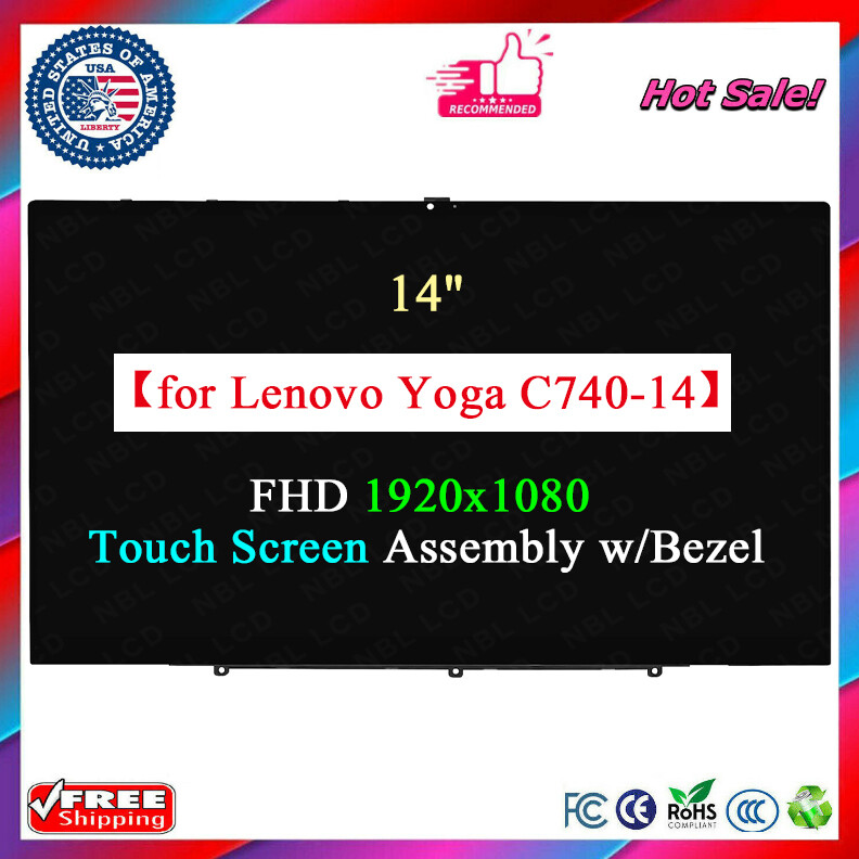 5D10S39587 LCD Touch Screen Replacement 14.0″ for Lenovo Yoga C740-14 C740-14IML