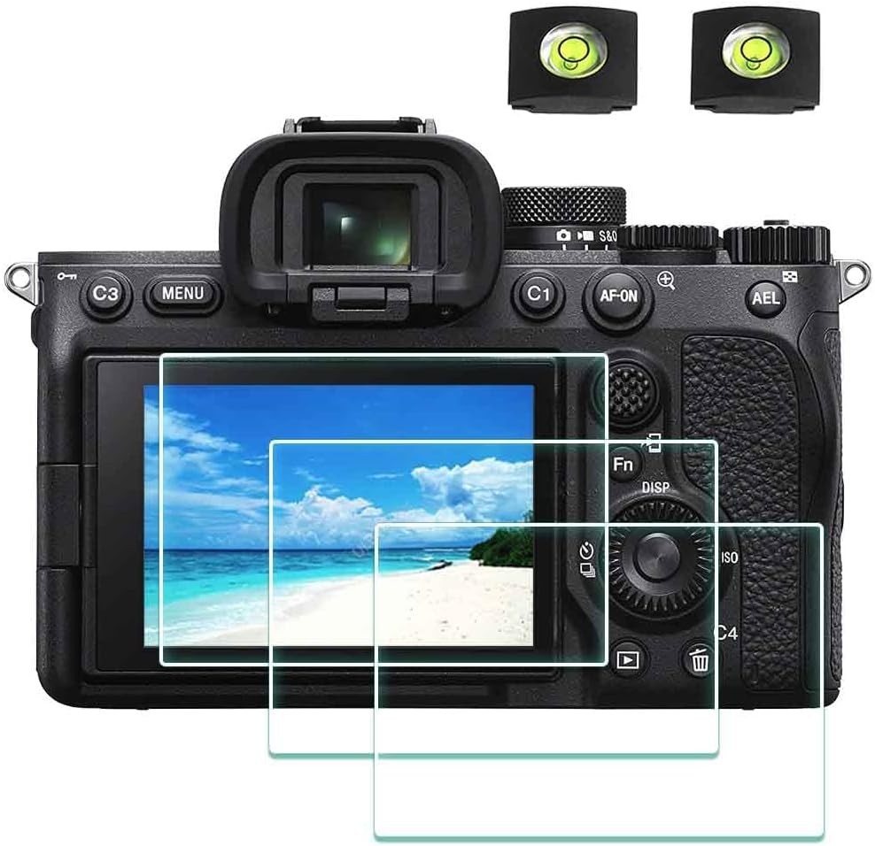 Screen Protector for Sony A7 IV Alpha 7 IV A7IV A7M4 A74 & Hot Shoe Cover [3+2 P
