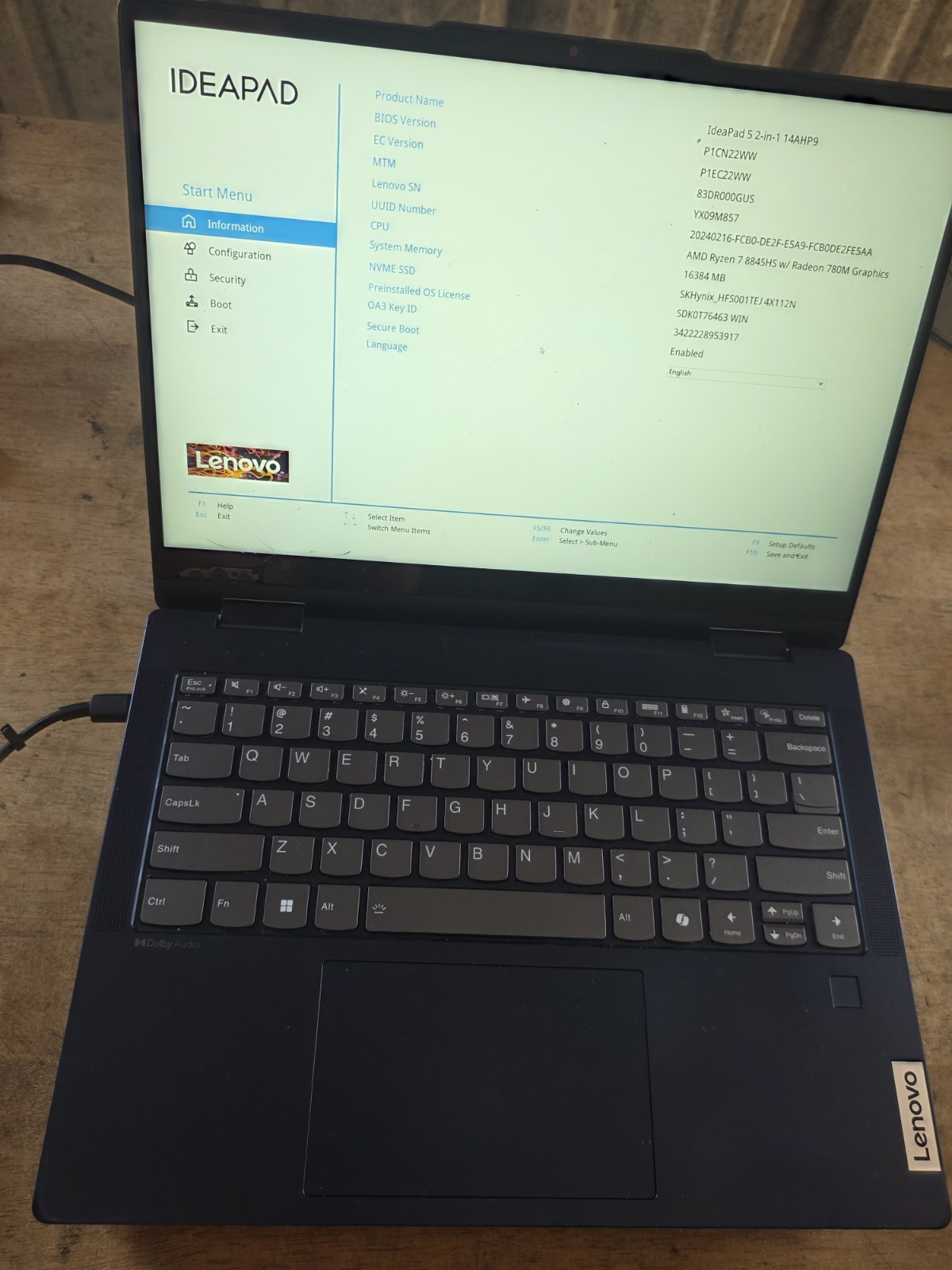 Lenovo IdeaPad 5 14AHP9 14″ 2-in-1 Touchscreen Laptop, Ryzen 7 8845HS, 16GB Glas