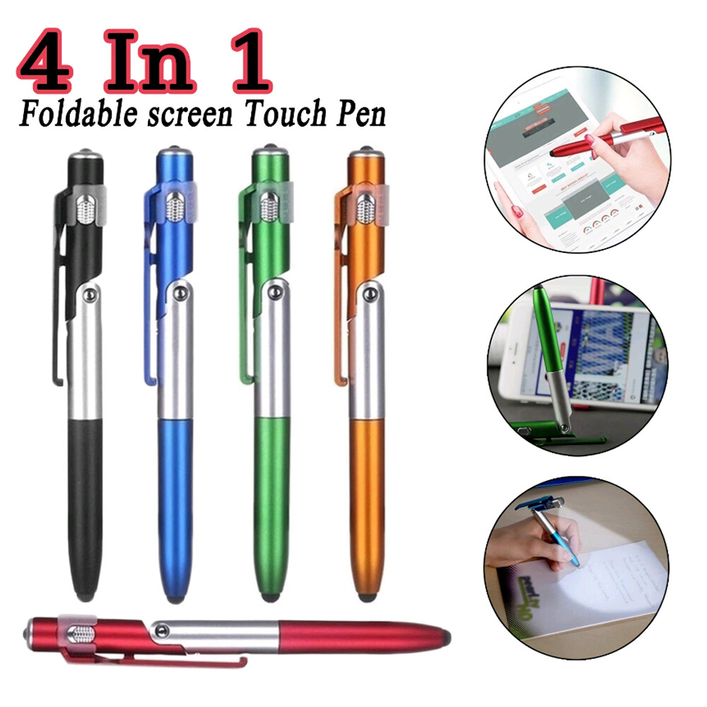 4 in 1 Multi-functional Touch pen LED Light Screen Stylus Touch Ballpoint pen