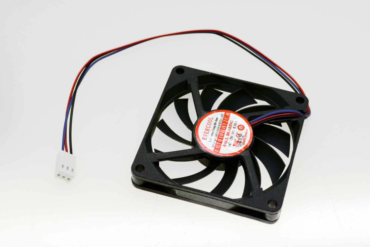 EverCool EC7010HH12CA 70x70x10mm High Speed Ball Bearing Slim Computer Fan 3-Pin