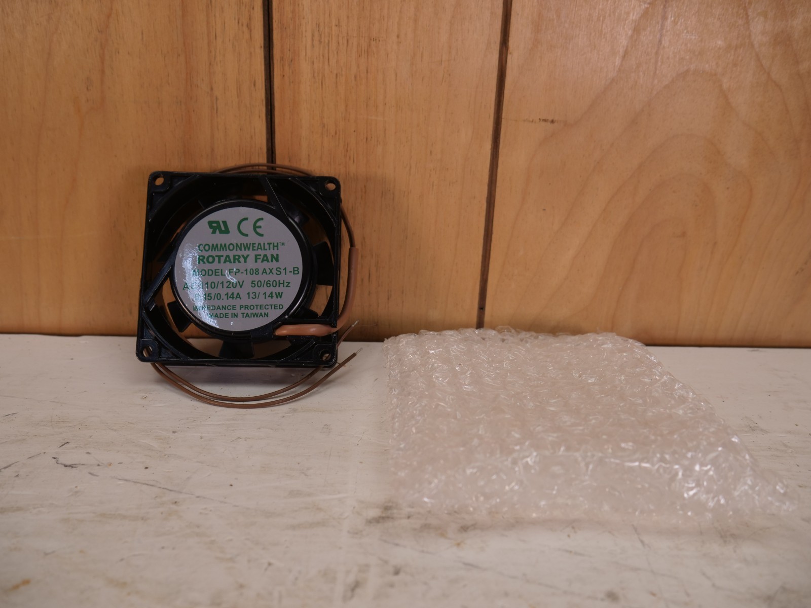 Commonwealth FP108EX-S1-B Rotary Cooling Fan, 38W 110/120VAC 0.45A