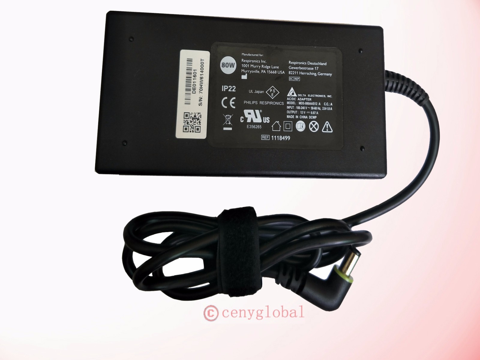 OEM 60W & 80W AC Adapter For Phillips Respironics DreamStation Heated Humidifier
