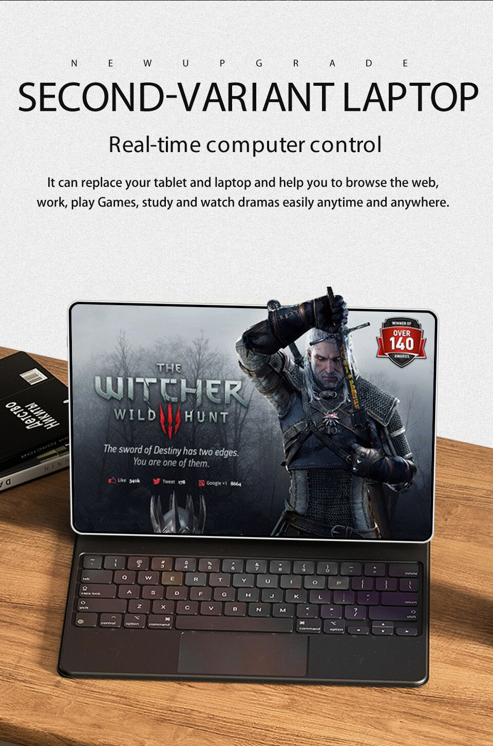 2025 10.1″ Tablet Android12 8+256GB , Wifi 5G 4G Dual SIM GPS Keyboard Included