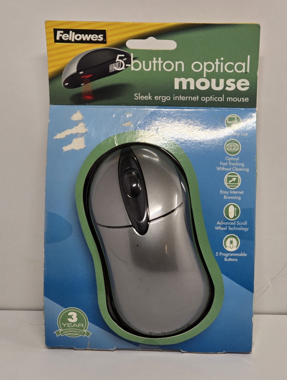 Fellowes 5- Button Optical Mouse #98911