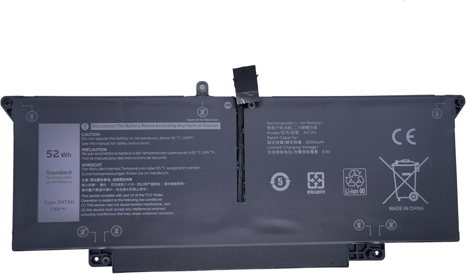 Lot JHT2H Battery For Dell Latitude 7310 7410 Series 0WY9MP 04V5X2 HRGYV 0HRGYV