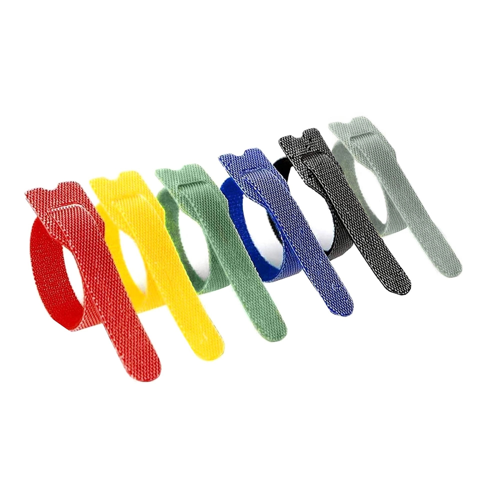 Adjustable Cable Straps 6″ Hook Loop Cable Ties Nylon Sticky Wire Organizer
