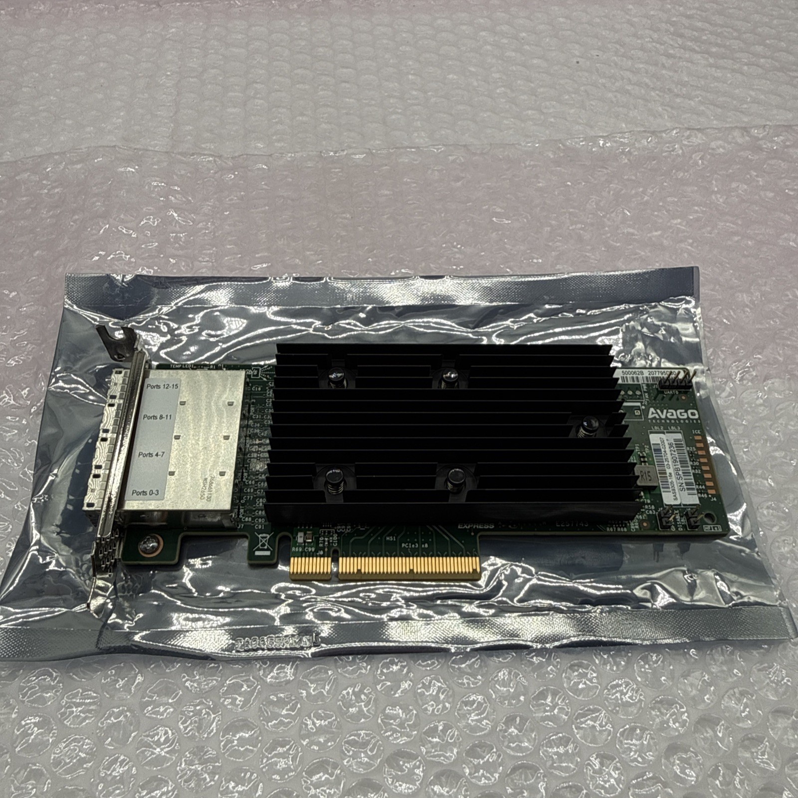 Broadcom LSI 9305-16e 12Gbps SAS-3 PCIe x8 HBA P16 IT mode NOROM ZFS TrueNAS LP