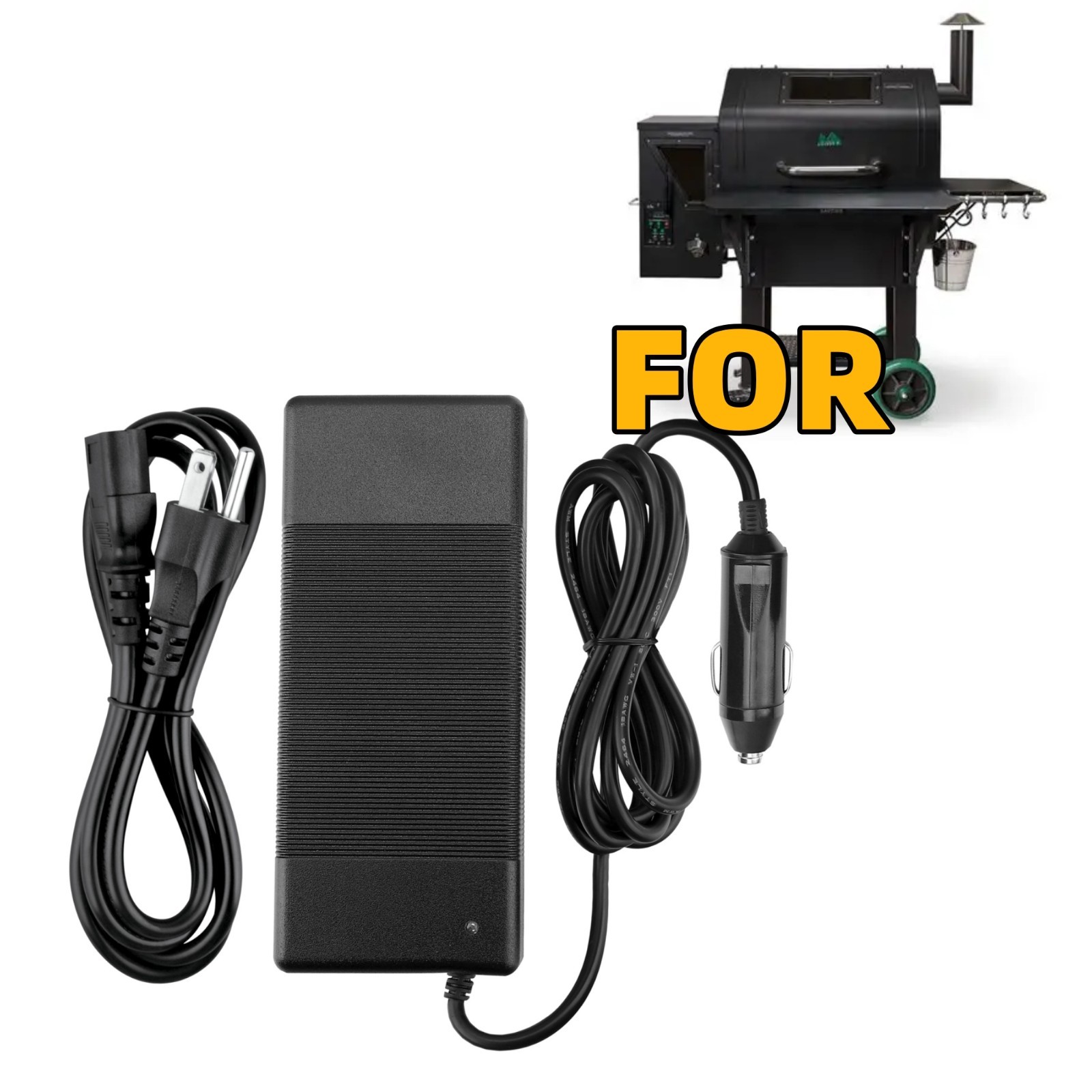 12V Power Cord for Green Mountain Grill Model: GMG-ADP10A GMGADP10A P-1001 P1001