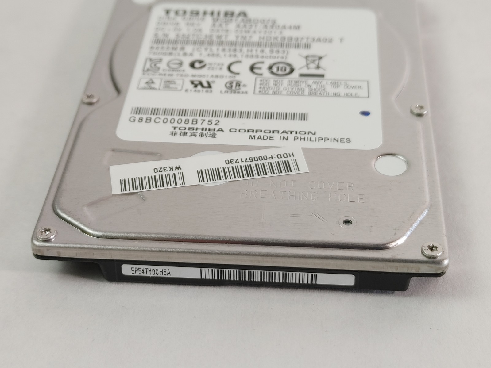 Toshiba MQ01ABD075 750GB 2.5″ SATA II Laptop Hard Drive