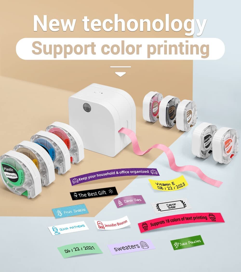 Phomemo P12 Bluetooth Printer Thermal Transfer Label Maker Sticker Machine