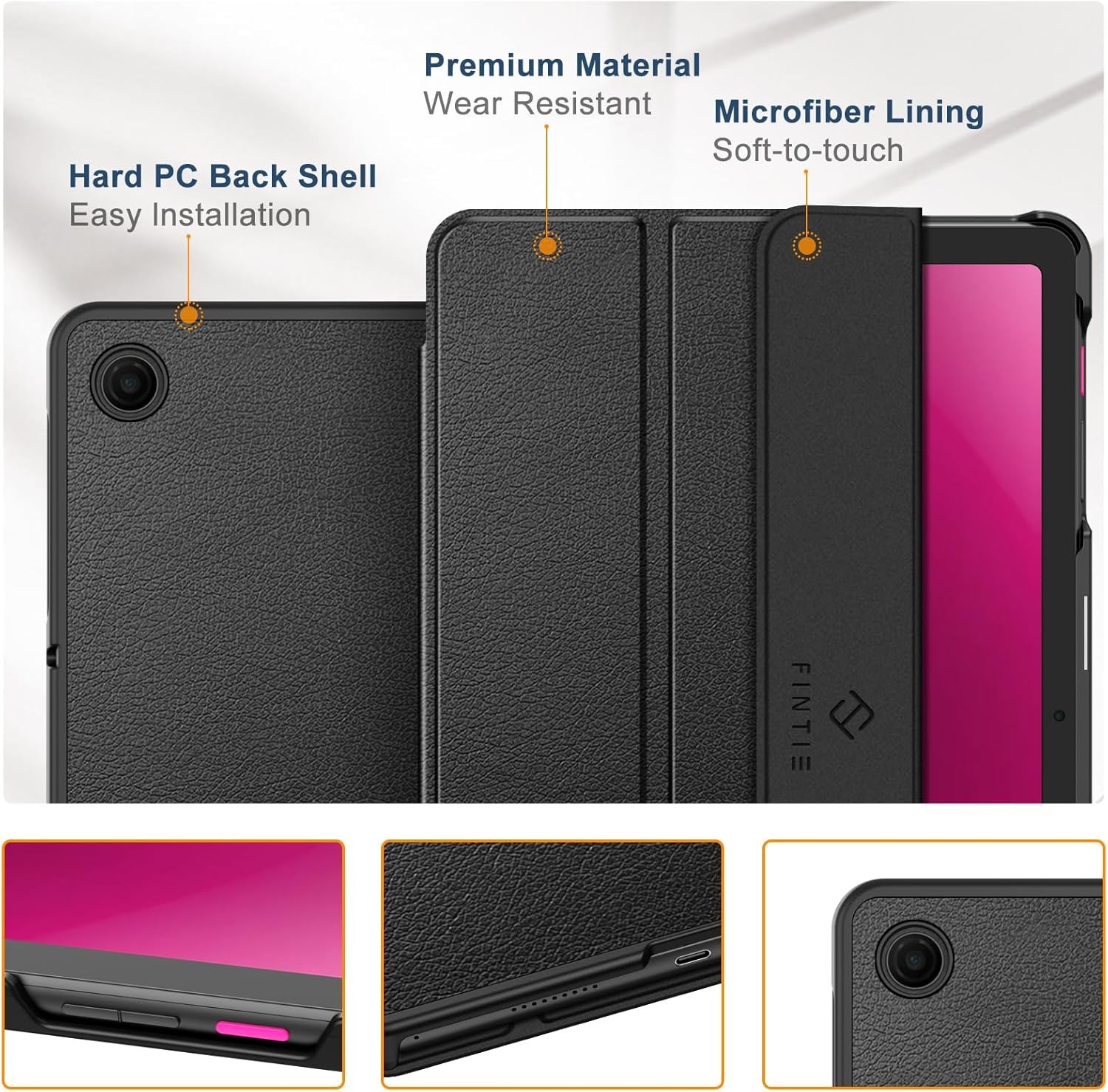 Case for T-Mobile Revvl Tab 2 2025 Tablet 10.1 Inch Slim Trifold Stand Cover