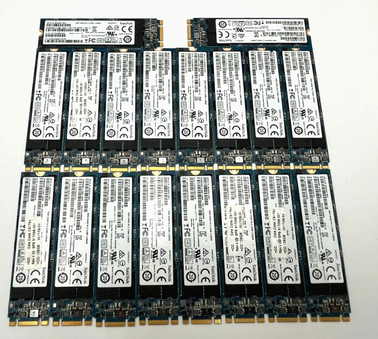Lot of 20 – 128GB M.2 X400 SanDisk SD8SN8U-128G-1006