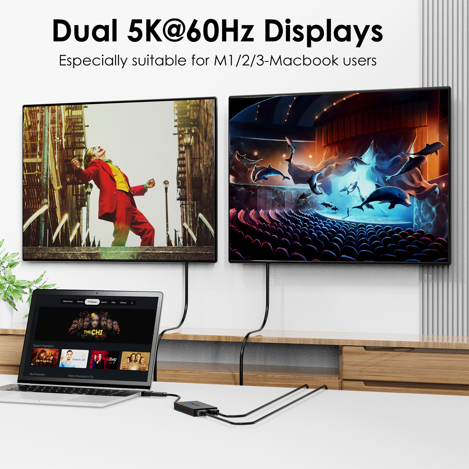 DisplayLink USB C/USB 3.0 to HDMI Displayport Hub Dual/Quad Monitors Adapter