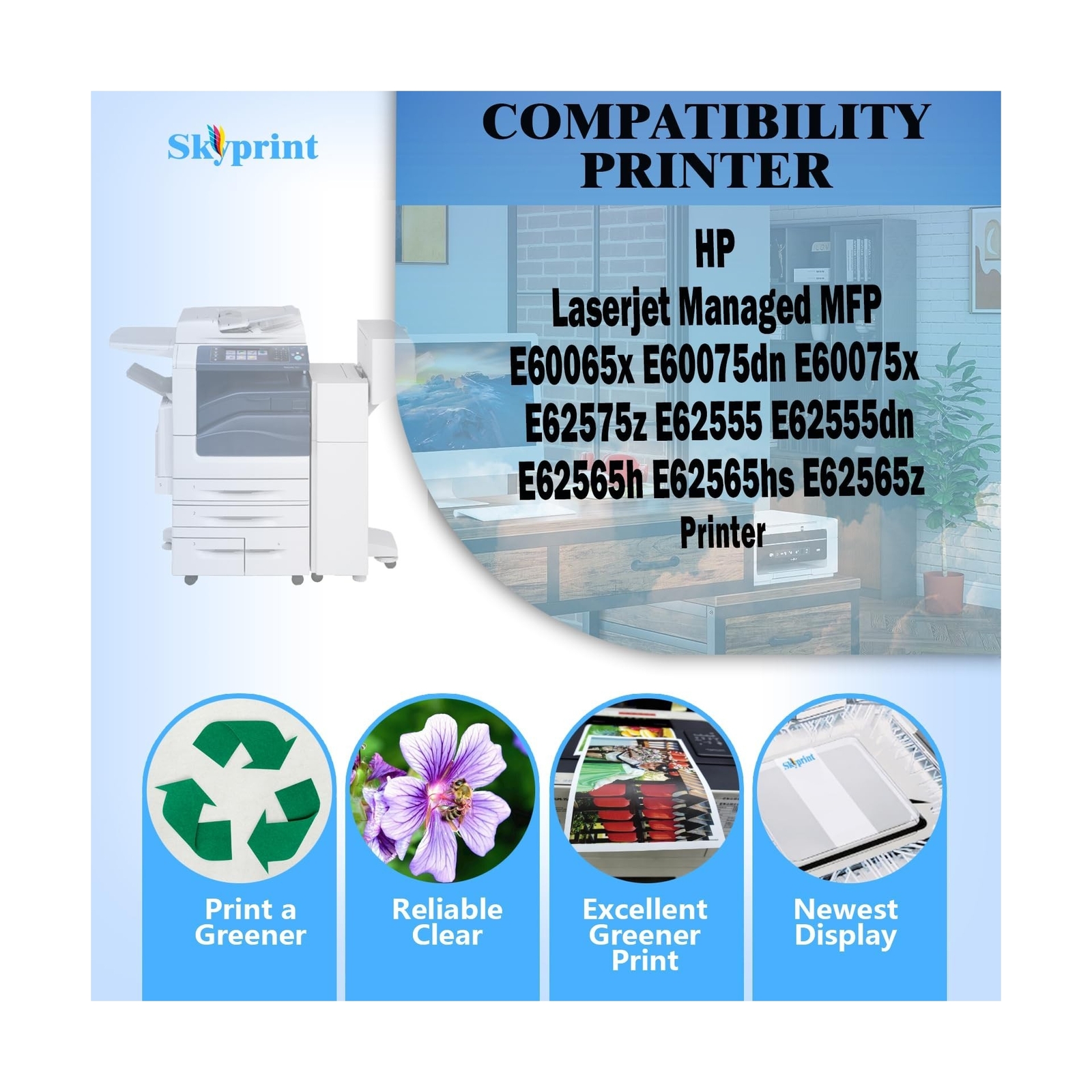W9004MC Toner Cartridge Black with New Chip Compatible with W9004MC Toner use…
