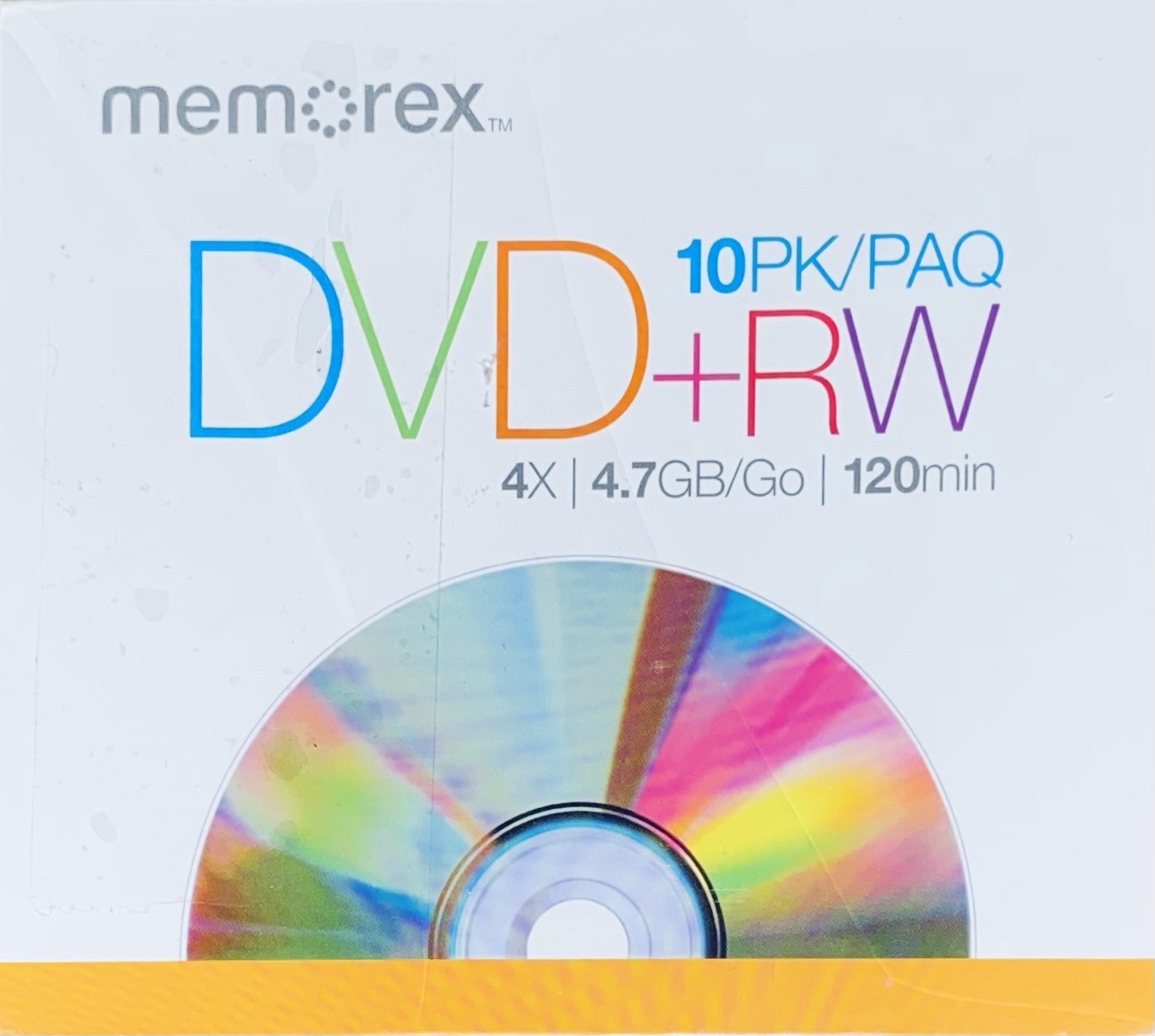 Memorex 10 Pack DVD + RW 4X 4.7 GB 120 Minutes Rewritable NEW Sealed