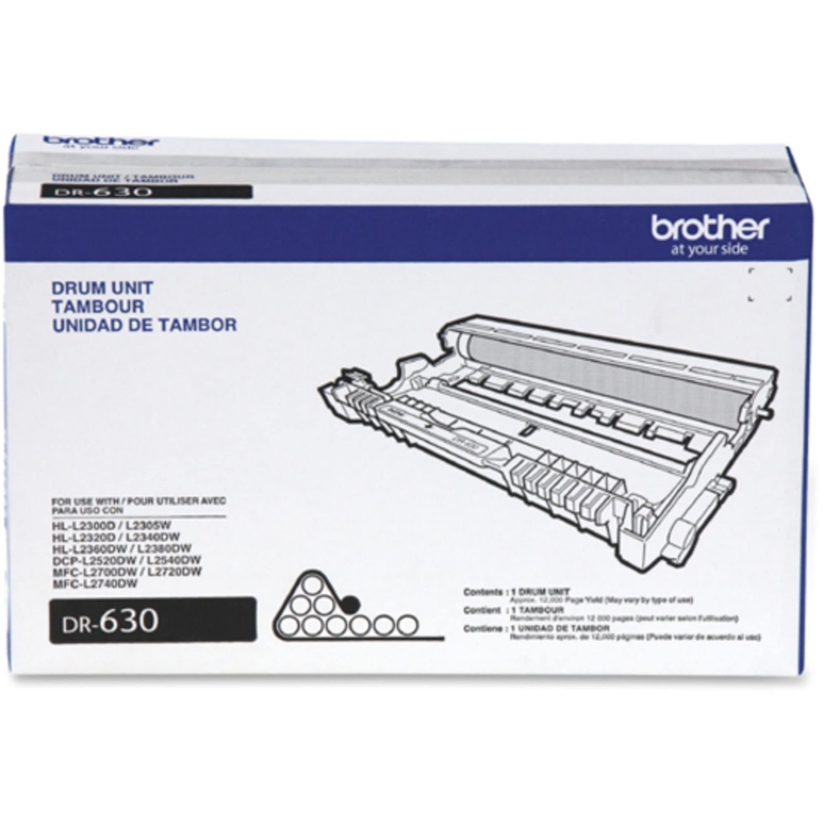 Genuine Brother DR-630 Black Drum Unit, New Sealed Box, We Ship Fast!