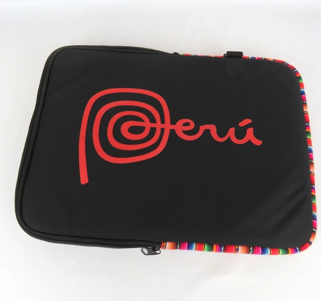 Padded Laptop Zippered Compartment 16 x 11.5 x 1 in. Peru logo Design Both Sides