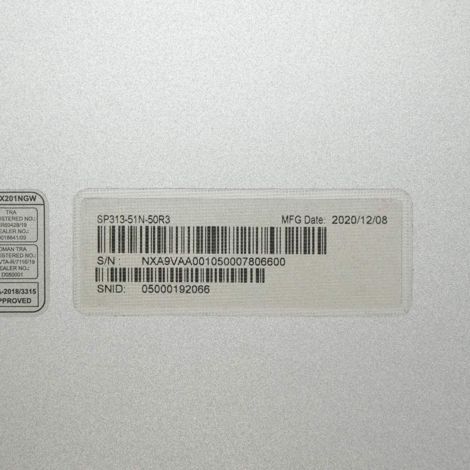 Acer Spin 3 SP313-51N-50R3 13.3″ i5-1135G7 2.4GHz 8GB RAM 512GB SSD *Read*