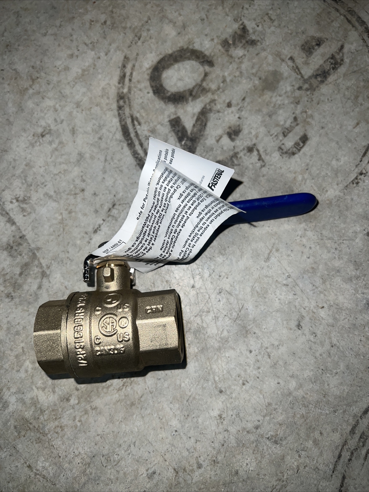 NEW PROFITTER 4205169 3/4″ FORGED BRASS BALL VALVE