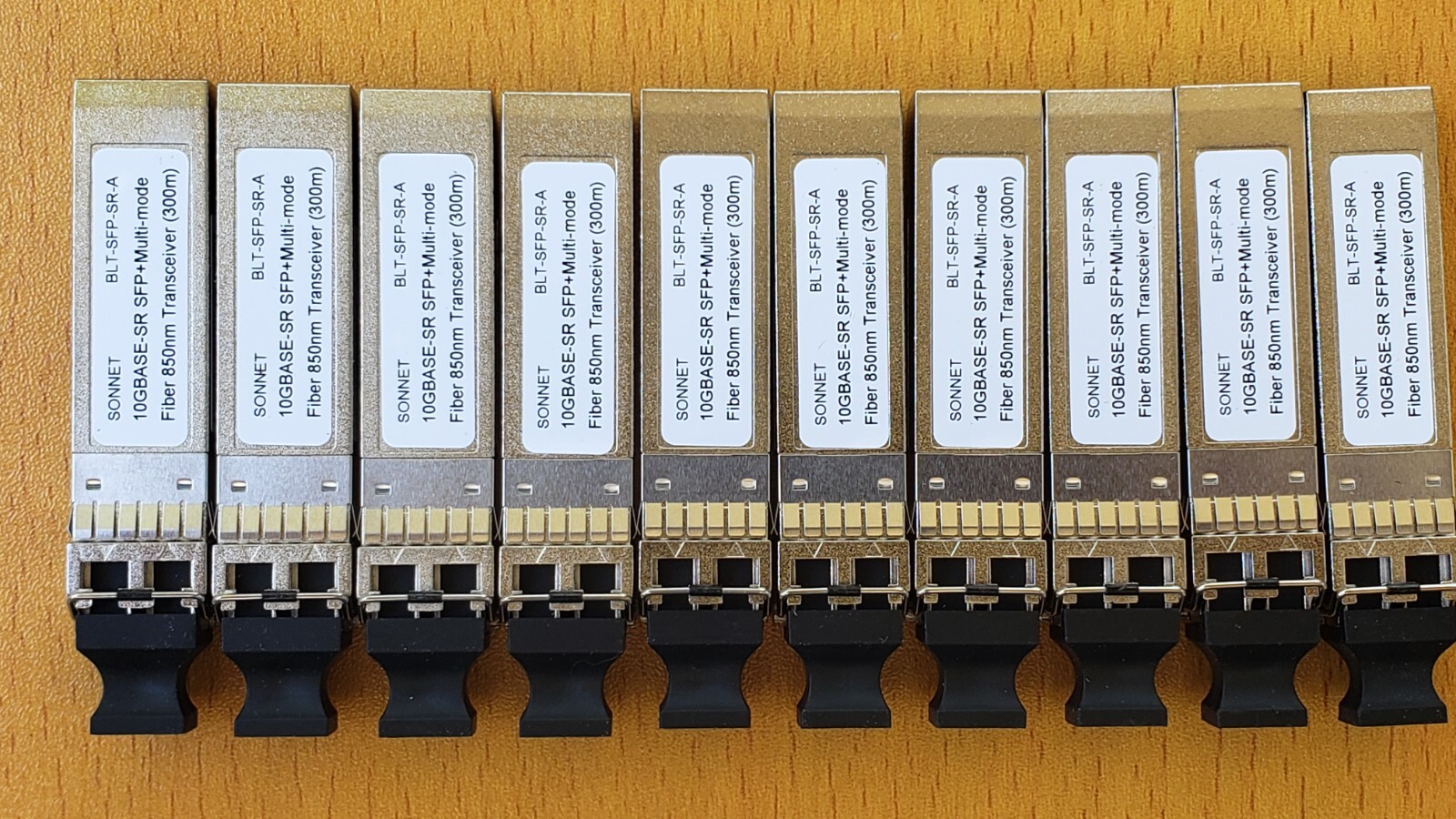 Lot of 10 NEW Sonnet 10Gb SFP Transceiver Modules Up To 10Gbps Fiber Speeds
